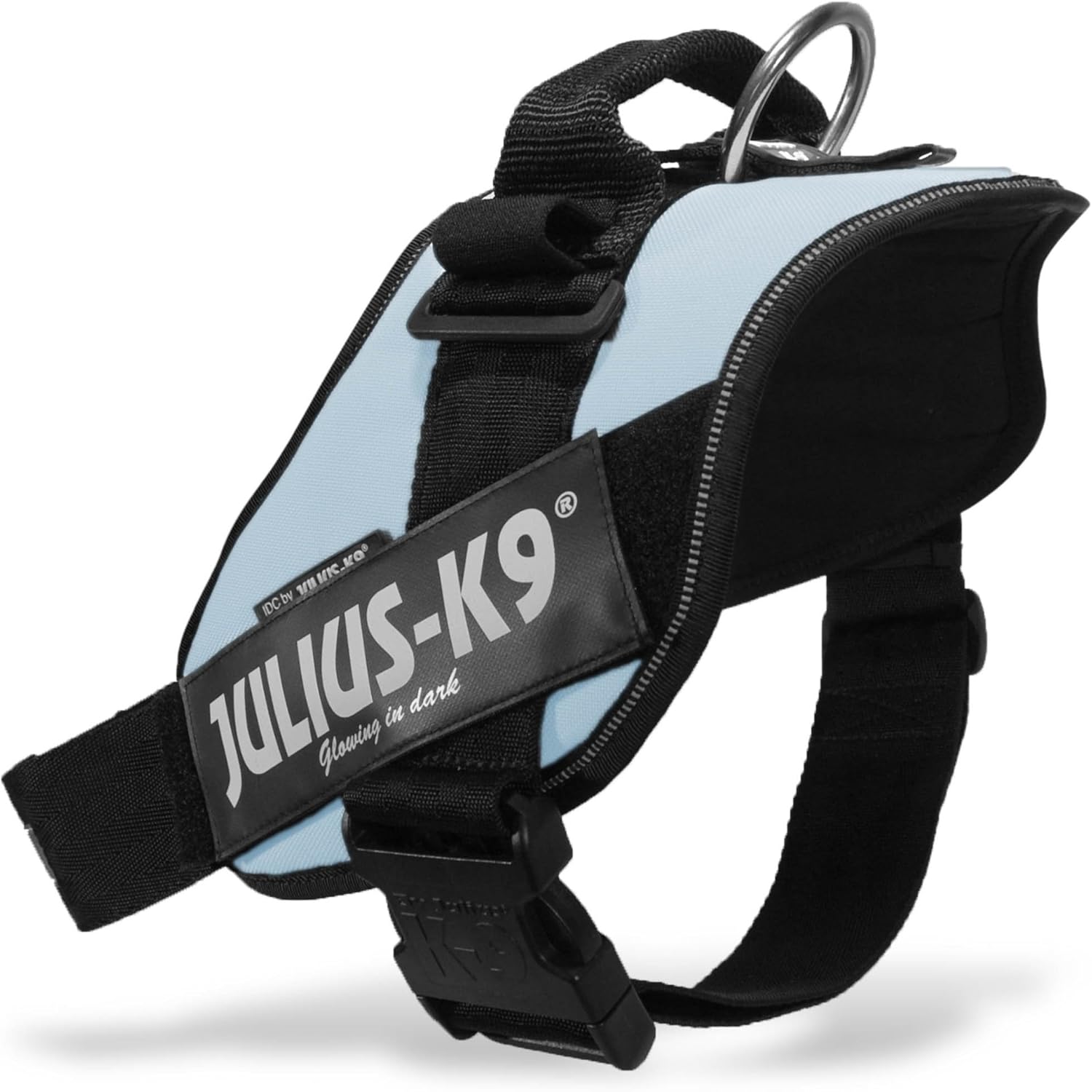 Detalle 2 de Julius-K9 IDC Powerharness (Size M/0) in Aquamarine – Practical, Everyday Dog Harness