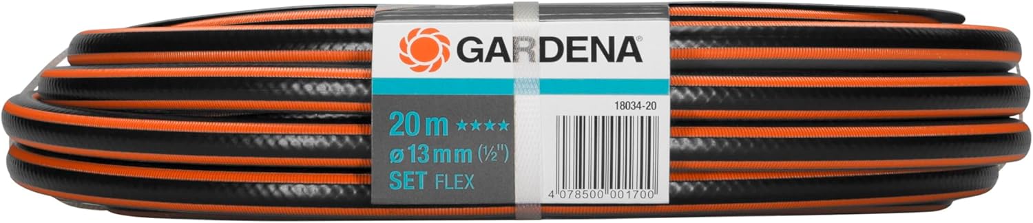 Detalle 2 de Gardena Comfort FLEX Schlauch 13 mm (1/2 Zoll) 20 m – Komplettset mit Systemteilen