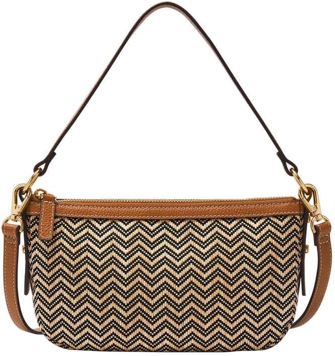 Detalle de Fossil Jolie Brown Crossbody : sac en cuir ou daim pour femme