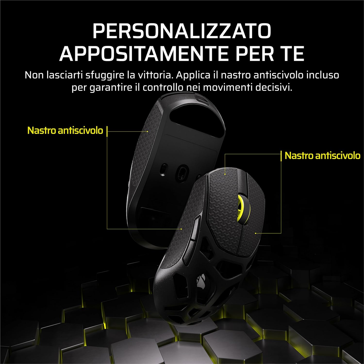 Thumbnail 6 de Corsair SABRE v2 PRO MG FPS Wireless con sensore MARKSMAN S fino a 33.000 DPI e polling Hyper-Polling 8.000 Hz – Nero