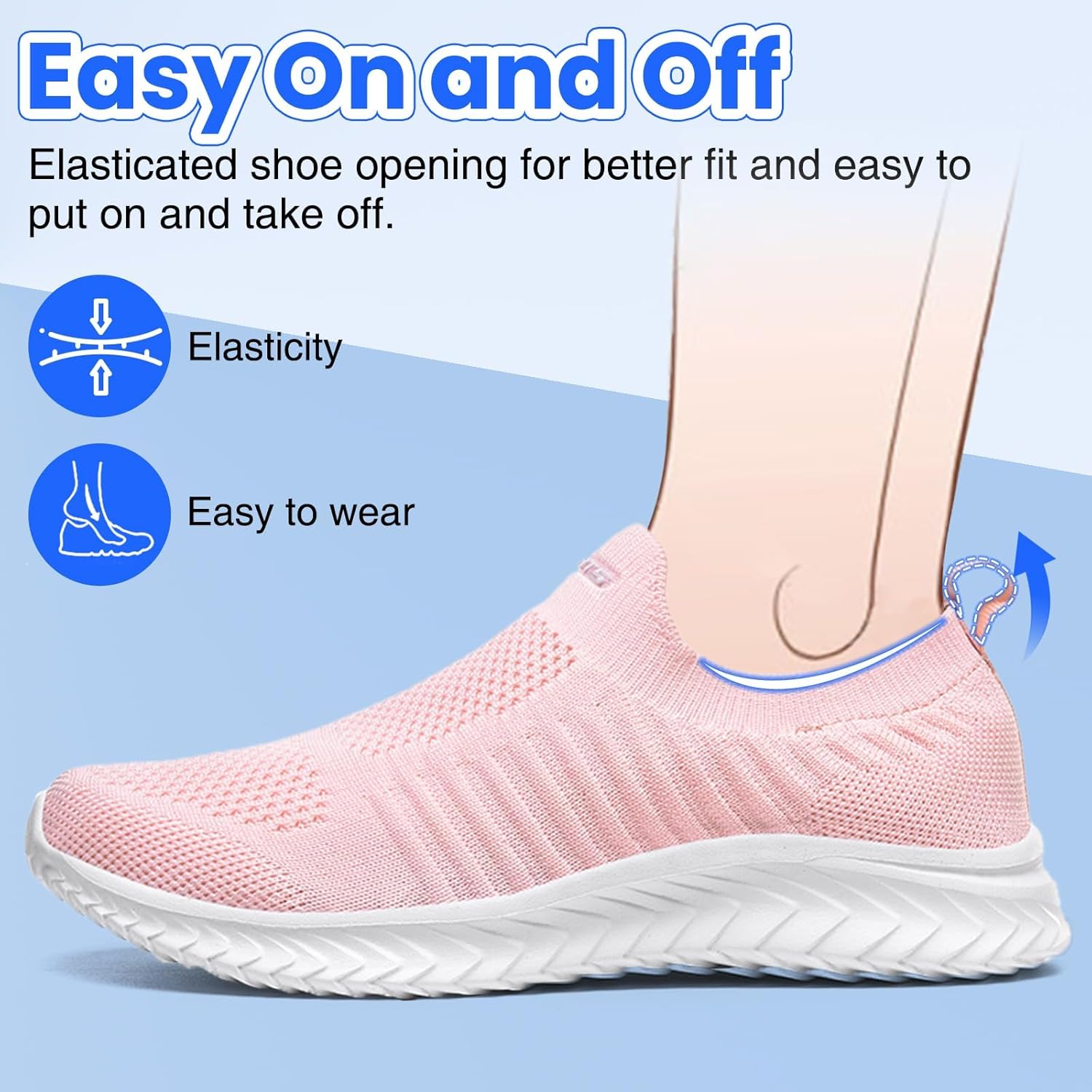 Thumbnail 3 de Hanani Slip-on Basket : Chaussures de sport respirantes et légères pour homme et femme