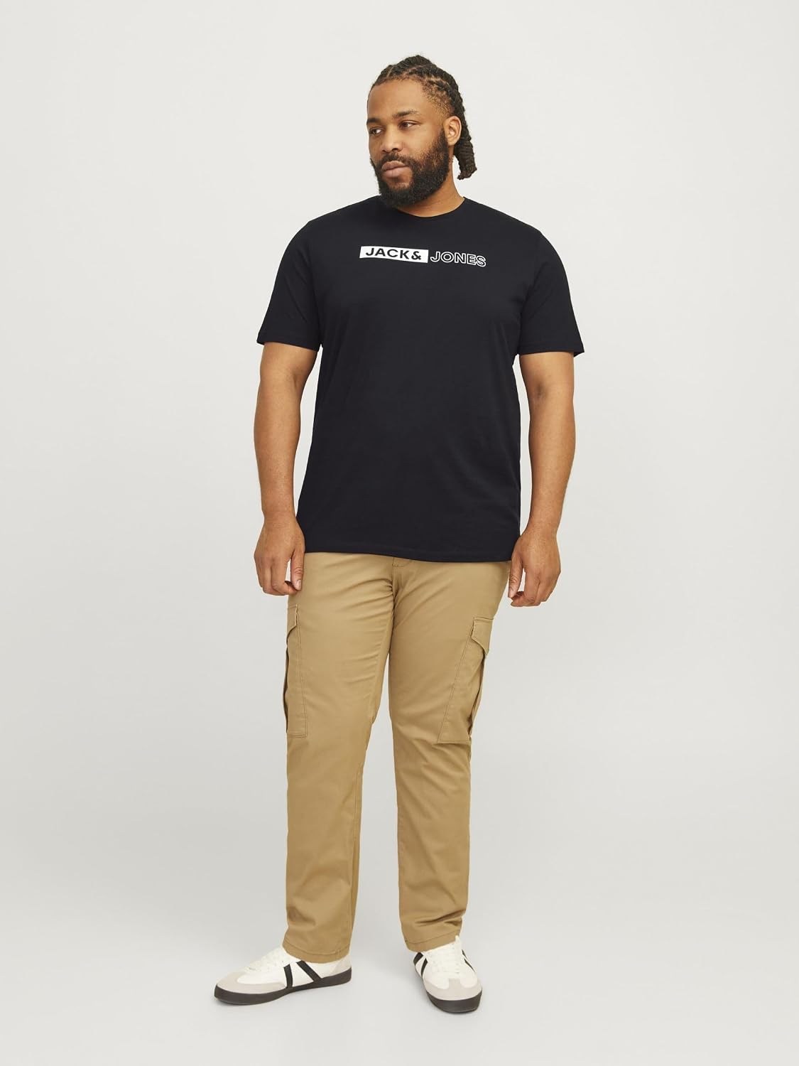 Detalle 2 de Jack & Jones Herren Jjecorp Logo Tee Play Ss O-n Noos Pls T-Shirt (1er Pack)