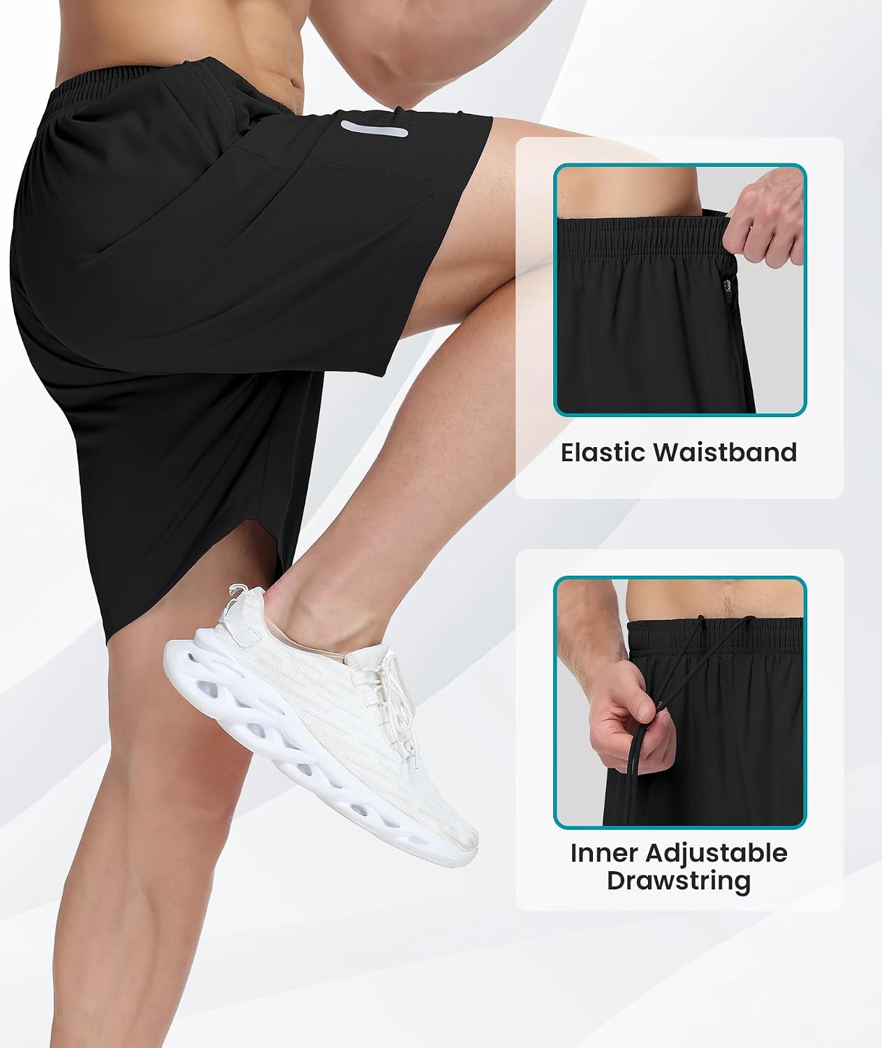 Detalle de UUMIAER Men's Athletic Shorts, 7-Inch