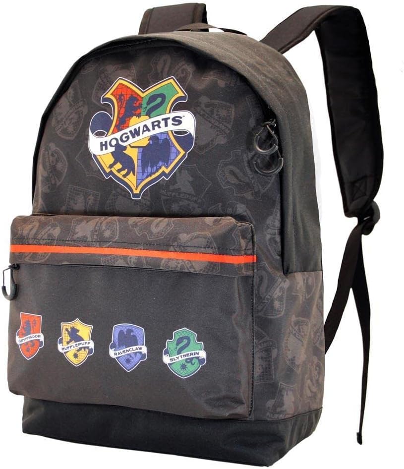Detalle de Harry Potter College-Sac à dos HS FAN, Gris — Le compagnon urbain léger pour fans exigeants