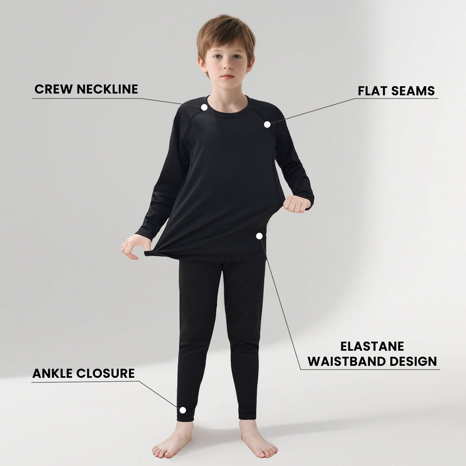 Thumbnail 1 de Kelvindra Base Layer Kids 4–13
