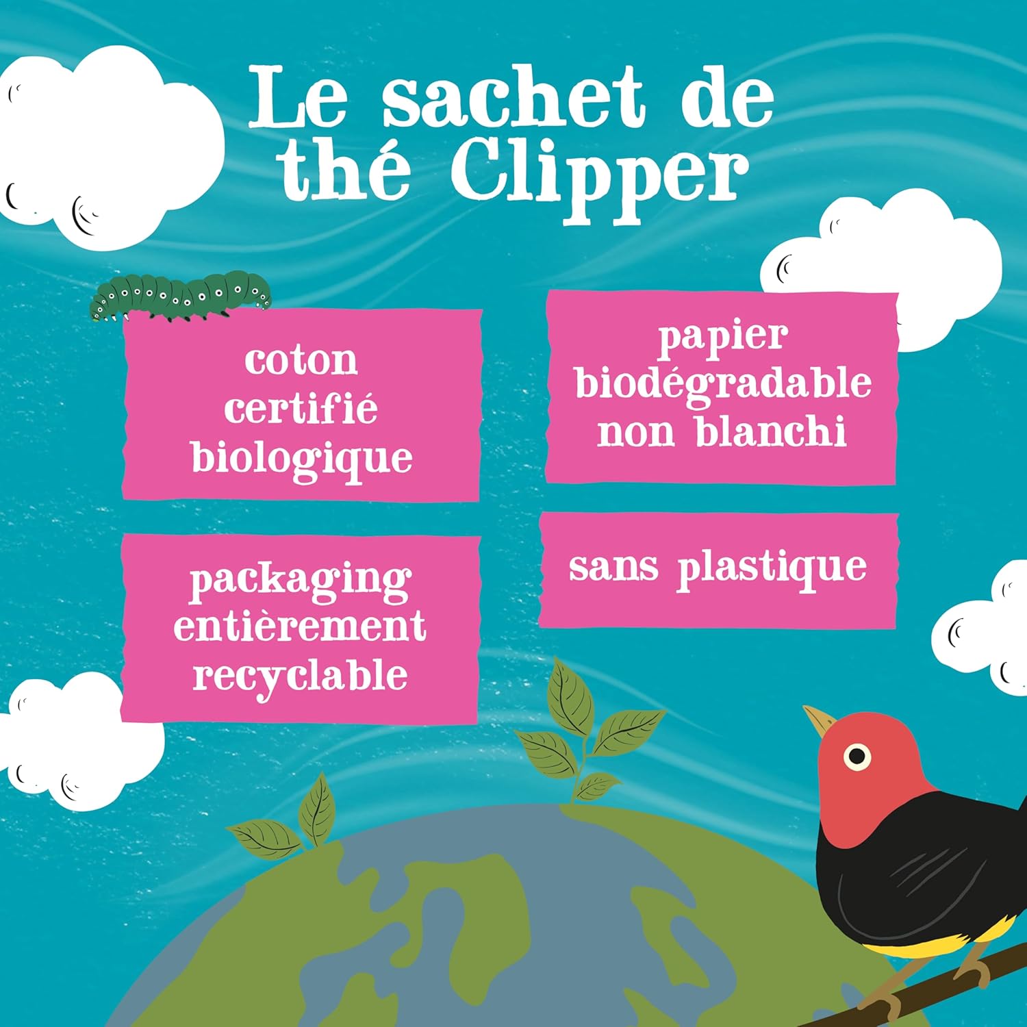 Thumbnail 5 de Clipper Coffret Découverte Infusions et Thés Bio – 9 Saveurs, 45 Sachets Non Blanchis