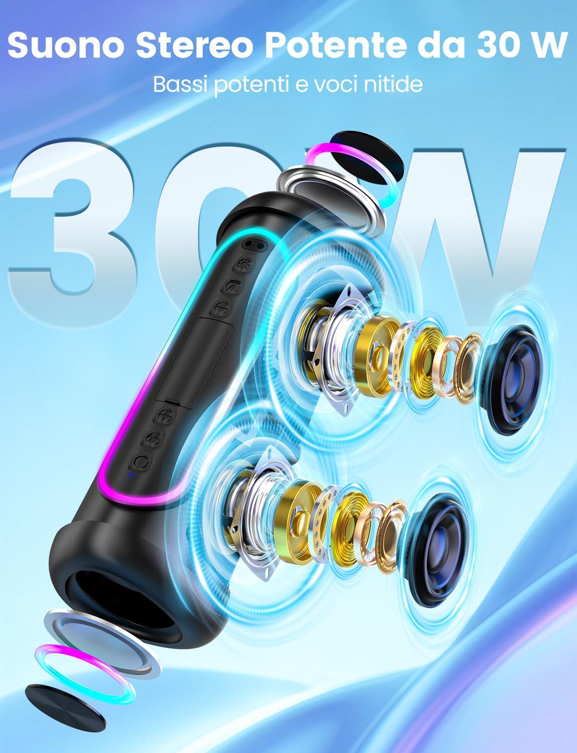 Thumbnail 2 de UOHHBOE Cassa Bluetooth 30W potente