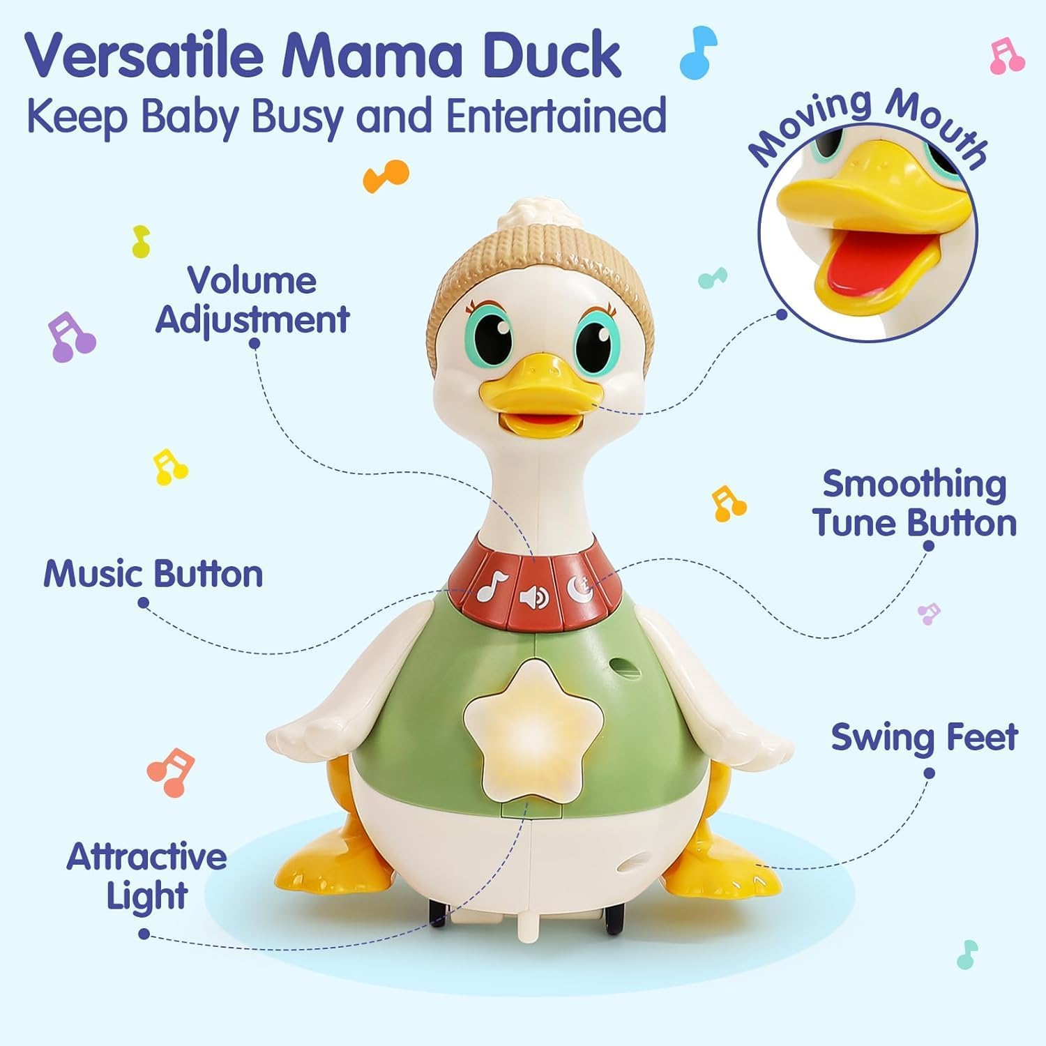Thumbnail 4 de HOLA Baby Toys Musical Dancing Duck Set for 6–12 Months