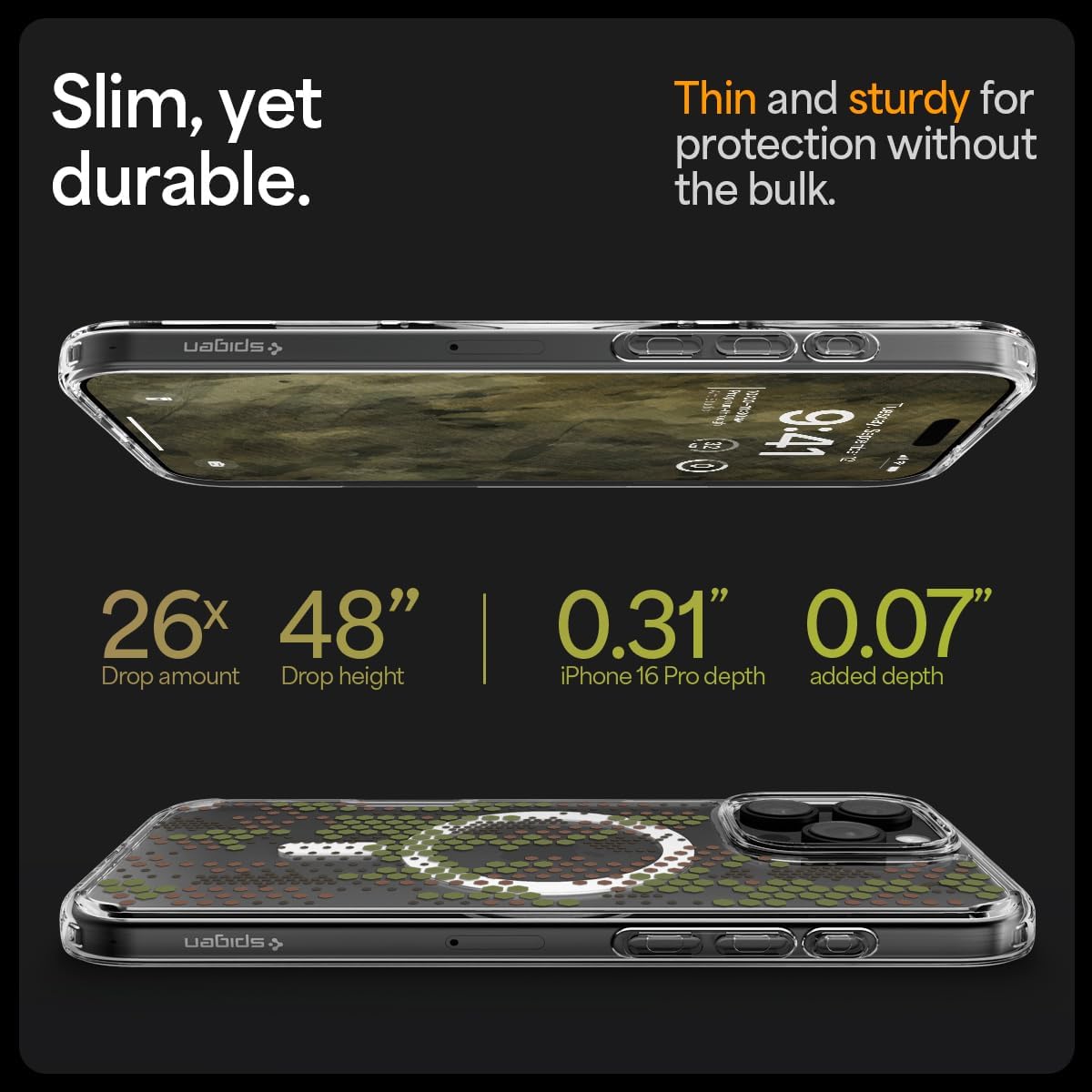 Detalle 2 de Spigen Ultra Hybrid MagFit para iPhone 16 Pro