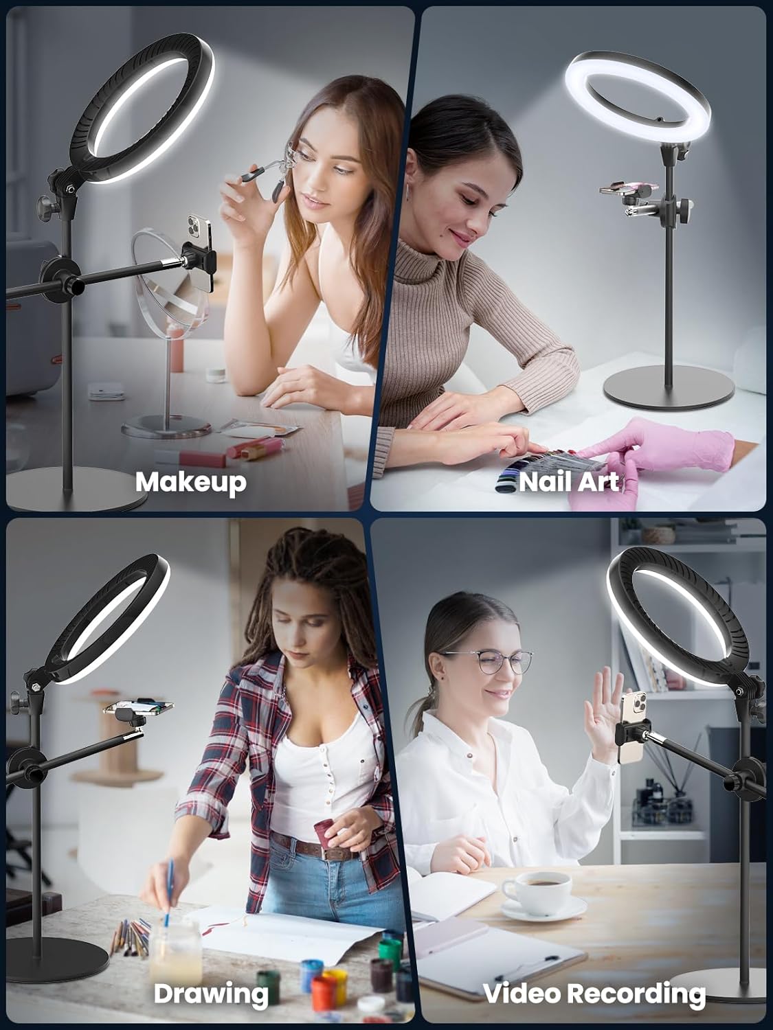 Detalle 2 de Selfie Ring Light 10.5" with Stand and Phone Mount