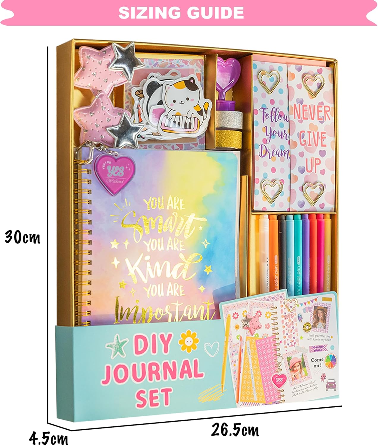 Thumbnail 4 de HoomTop journal kit 98 pieces for girls