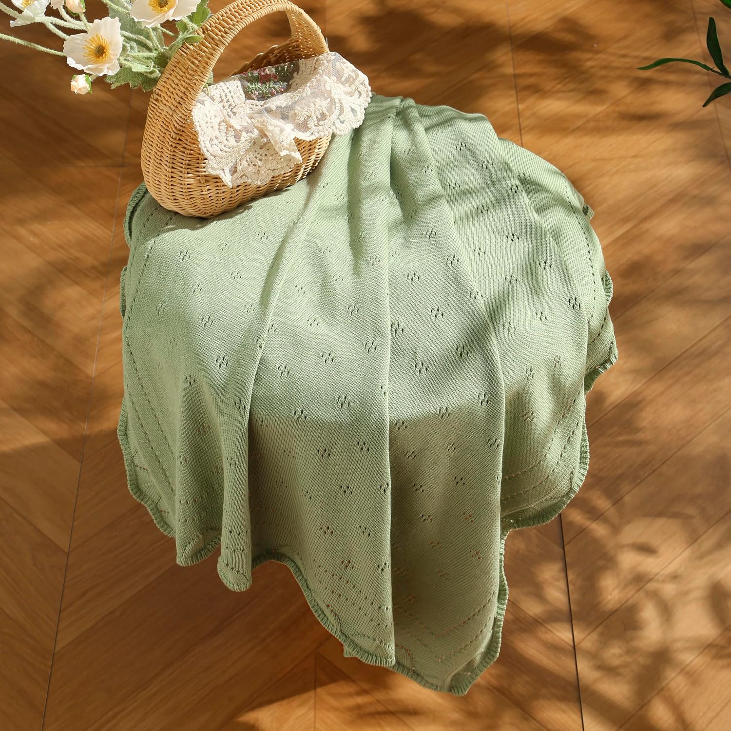 Detalle 2 de Loyfoky Cellular Blanket 100% Cotton 100x80cm