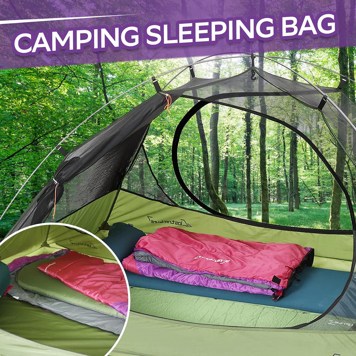 Thumbnail 6 de Clostnature Sleeping Bag 220x80cm, 1.3kg
