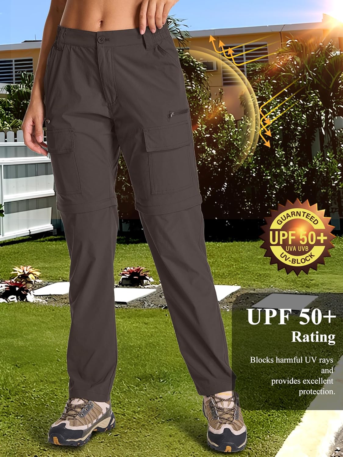 Thumbnail 5 de Jogwits pantaloni da trekking da donna convertibili con cerniera, leggeri e ad asciugatura rapida