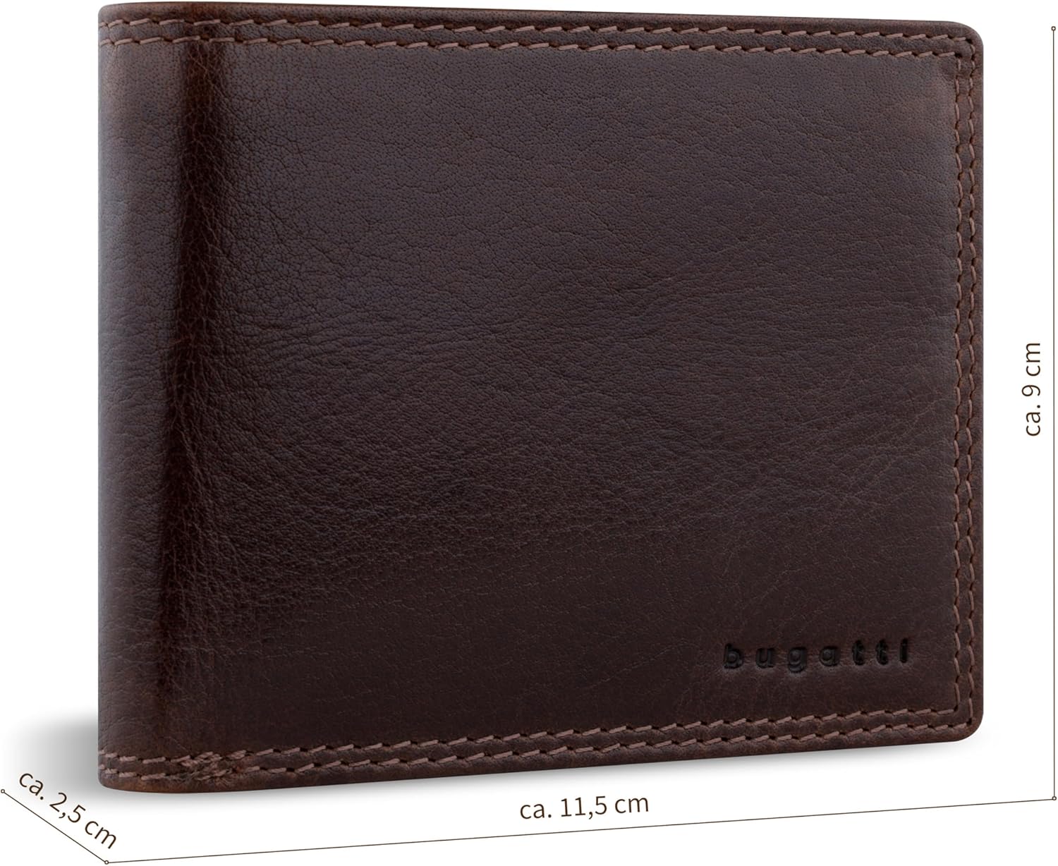 Thumbnail 2 de Bugatti Savona : set sac bandoulière en cuir de buffle + porte-monnaie avec protection RFID