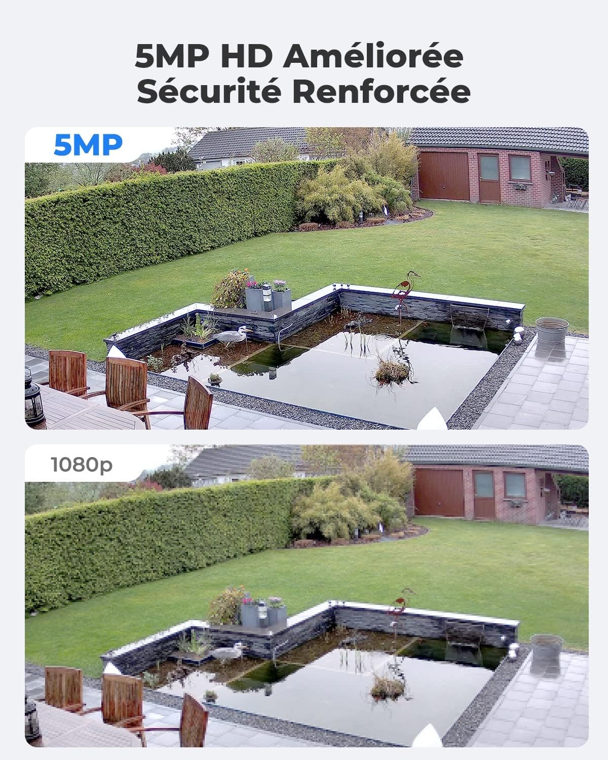 Detalle de Reolink RLC-520A: Caméra PoE extérieure 5MP avec Détection Personne/Véhicule et IP67