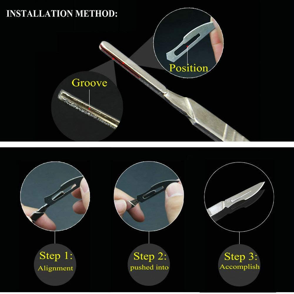 Thumbnail 4 de ABMRO Scalpel scalpelmes met 10 steriele #10-mesjes en #3-handgreep