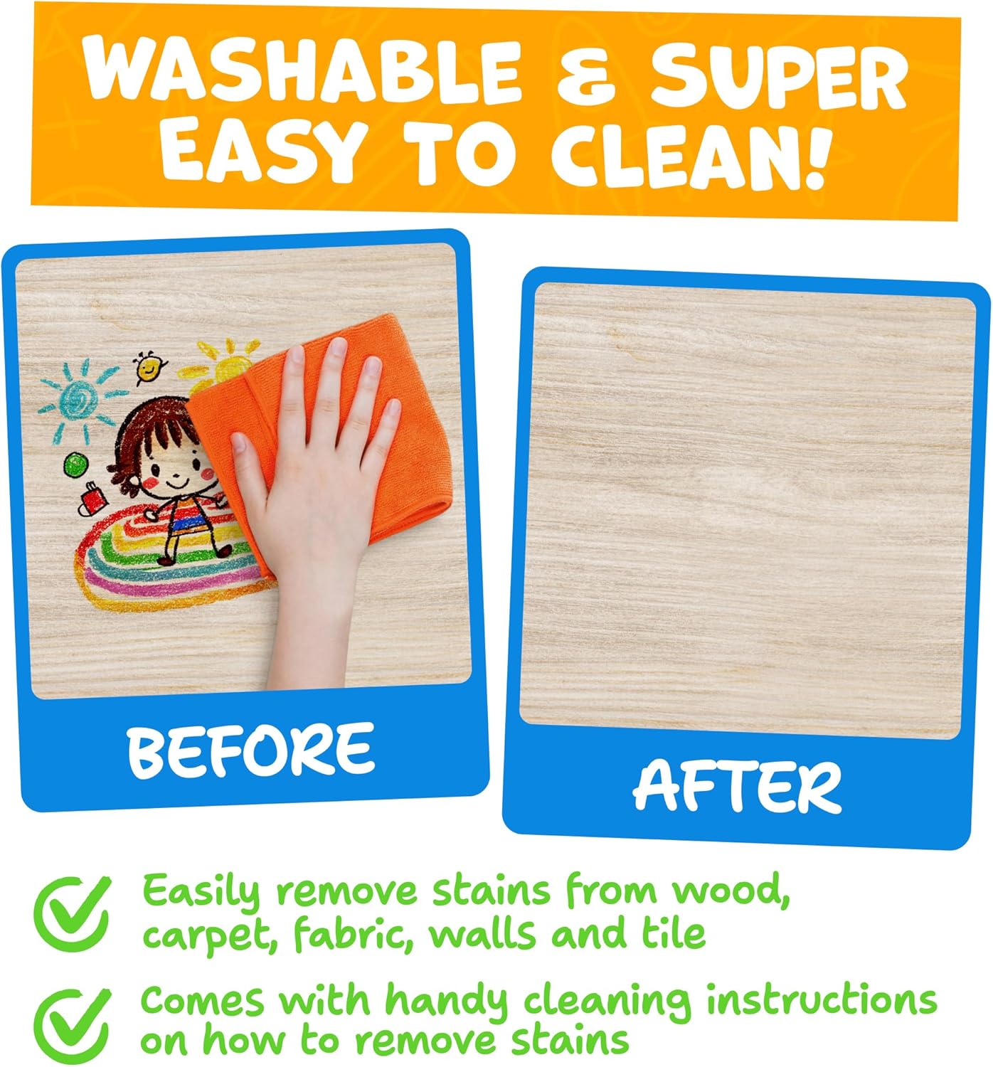 Thumbnail 6 de Jumbo Crayons for Toddlers 1–3 (16pc) — Non-Toxic, Washable Toddler Crayon Set with Coloring Sheets