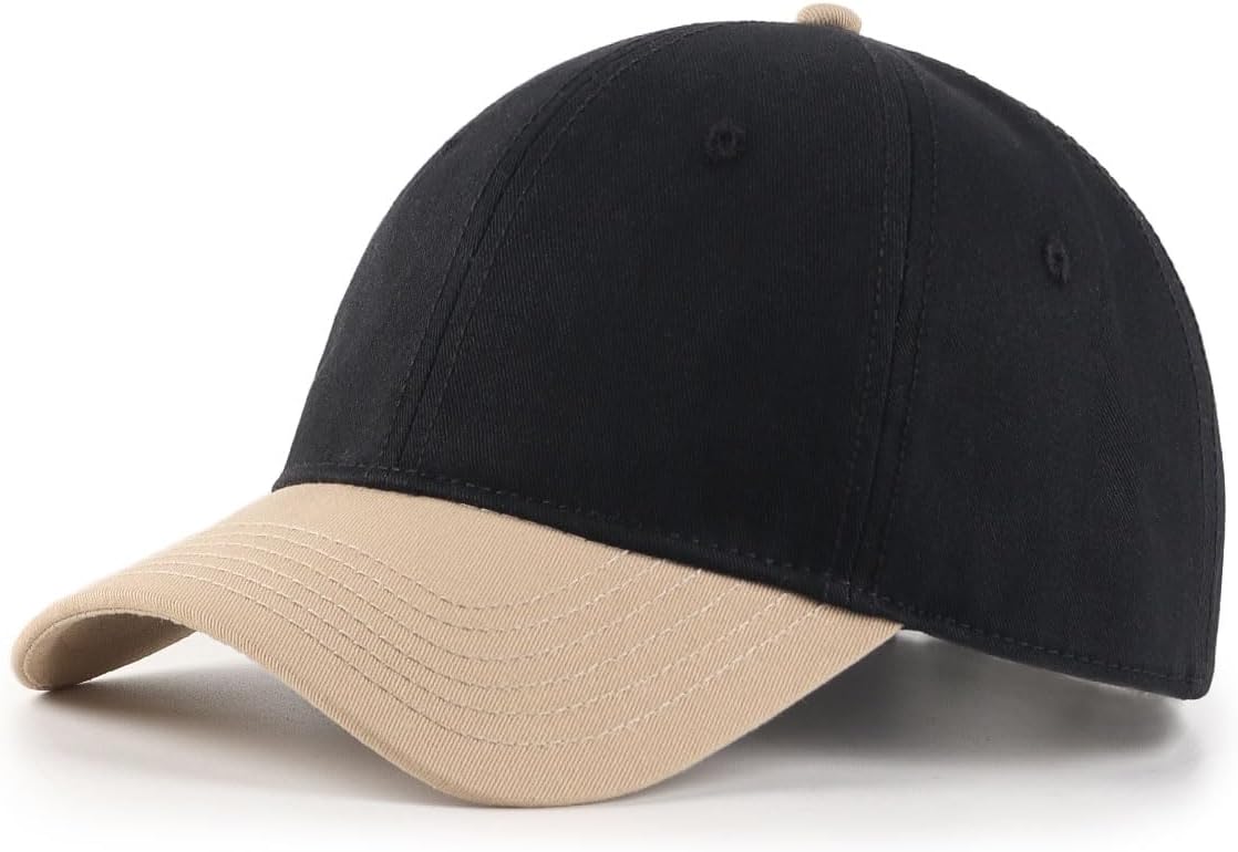 Detalle 2 de Zylioo XL/XXL Washed Cotton Baseball Cap (Big Heads) with Adjustable Back Closure