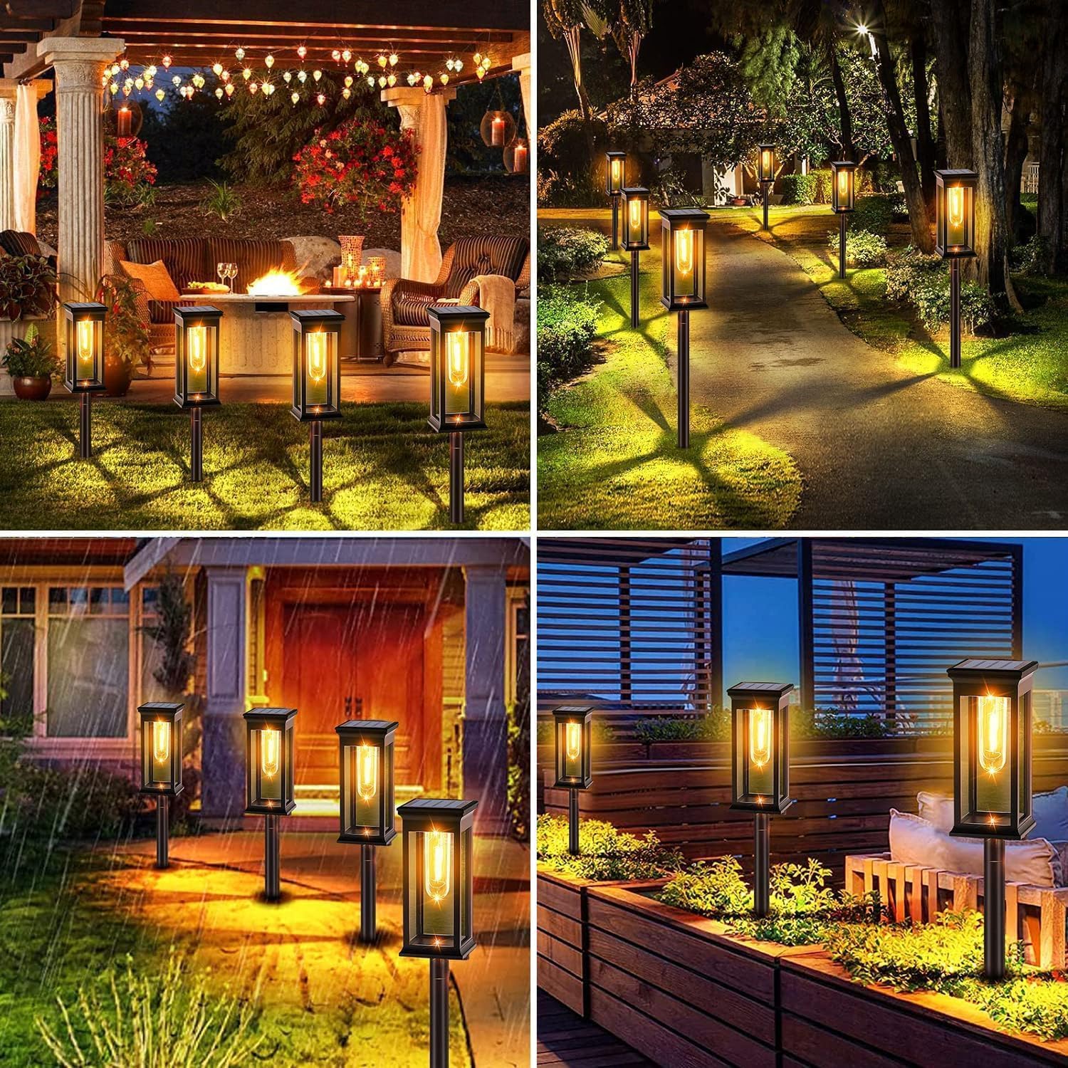 Thumbnail 6 de Lampe solaire jardin 8 lumières 800 mAh