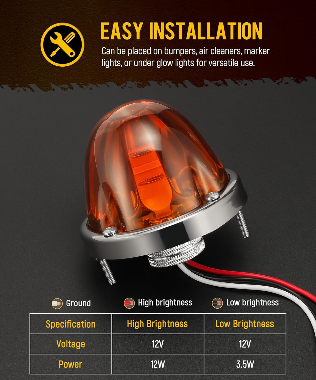 Thumbnail 3 de Partsam Watermelon LED Side Marker 2-Pack