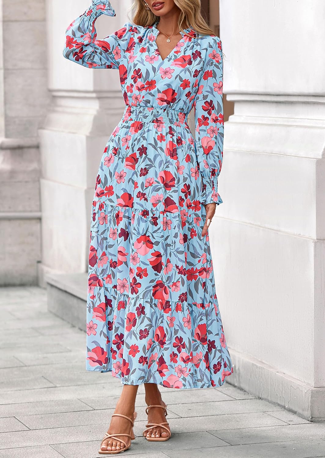 Thumbnail 6 de PRETTYGARDEN Floral Maxi Dress