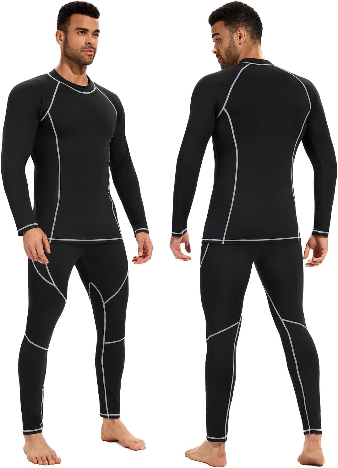 Detalle 2 de StylSense Thermounterwäsche Herren Set Thermo Ski Unterwäsche