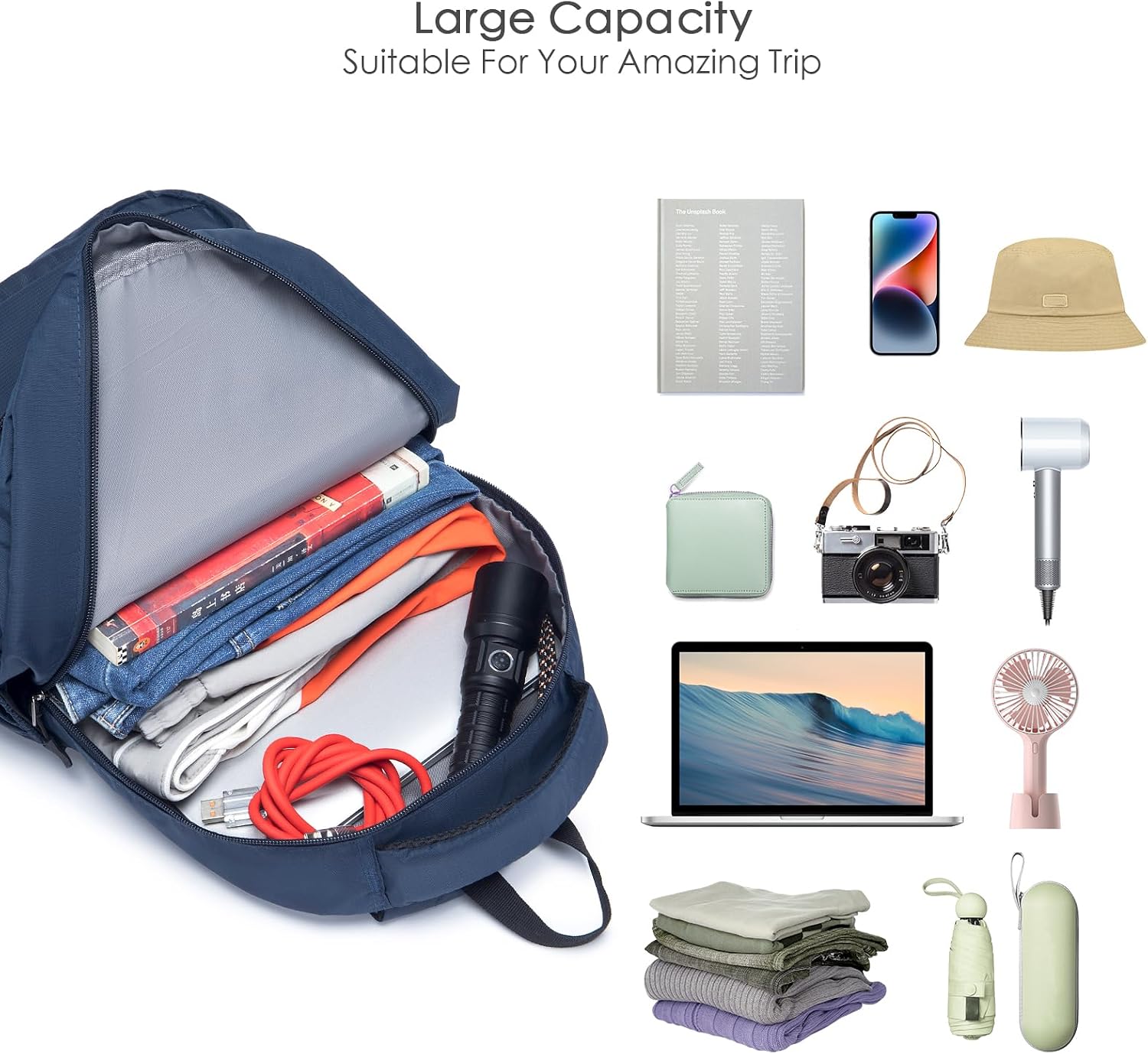 Detalle 2 de SPAHER Small Cabin Bag 40x30x15: British Airways Under-seat Travel Backpack