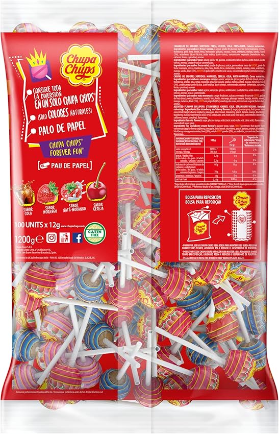 Thumbnail 3 de Chupa Chups Original Caramelos con Palo Sabores 120x12g 🍭