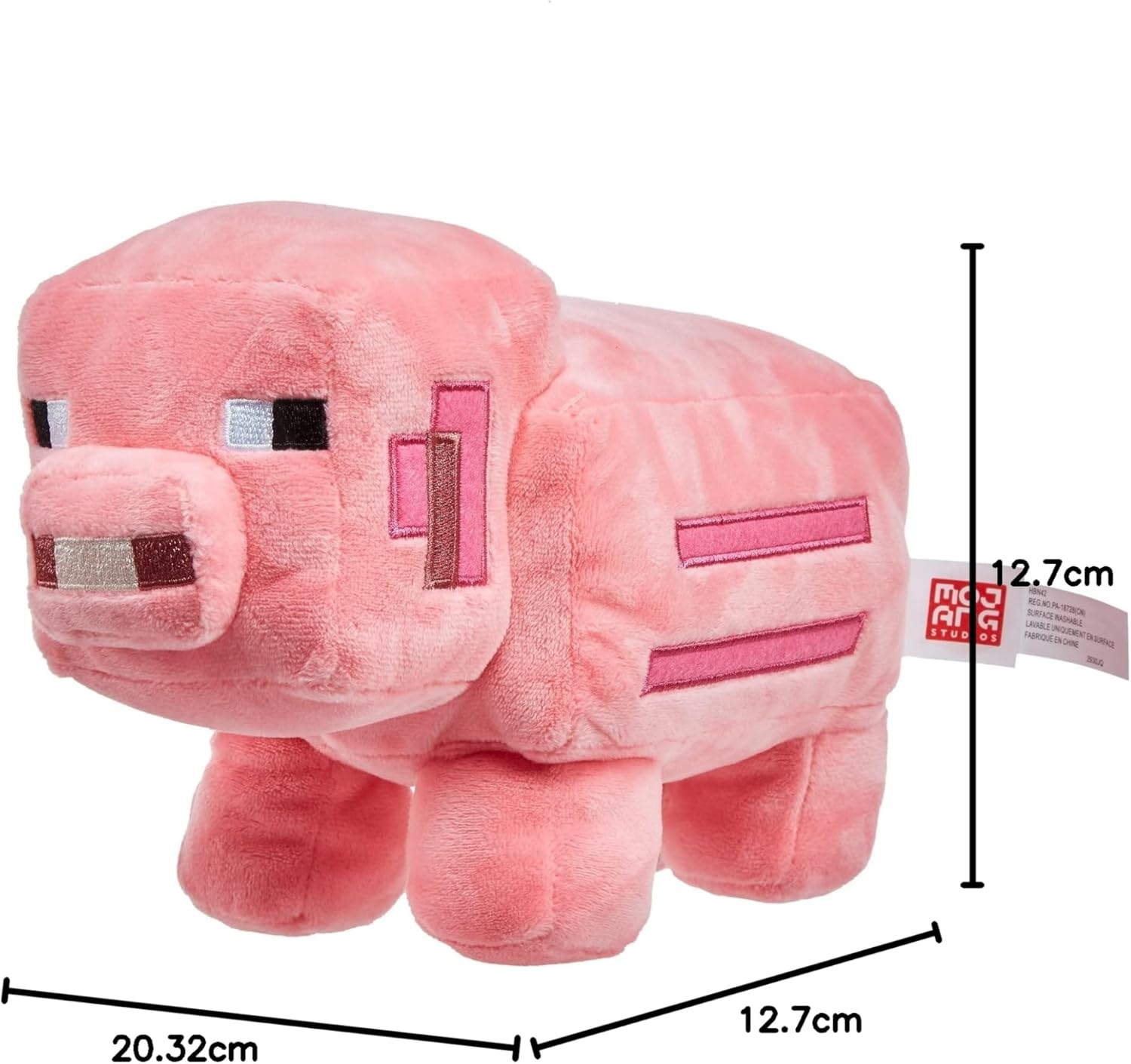 Thumbnail 6 de Minecraft Plush 8-in Pig Character Doll