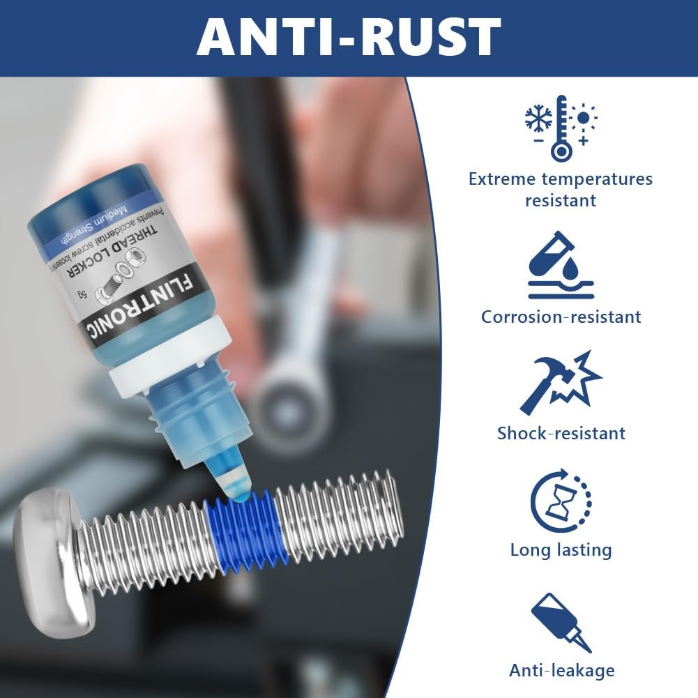 Thumbnail 3 de Flintronic Frein Filet – Adhésif de frein-filet moyen pour écrous et boulons (5 ml + 5 ml)