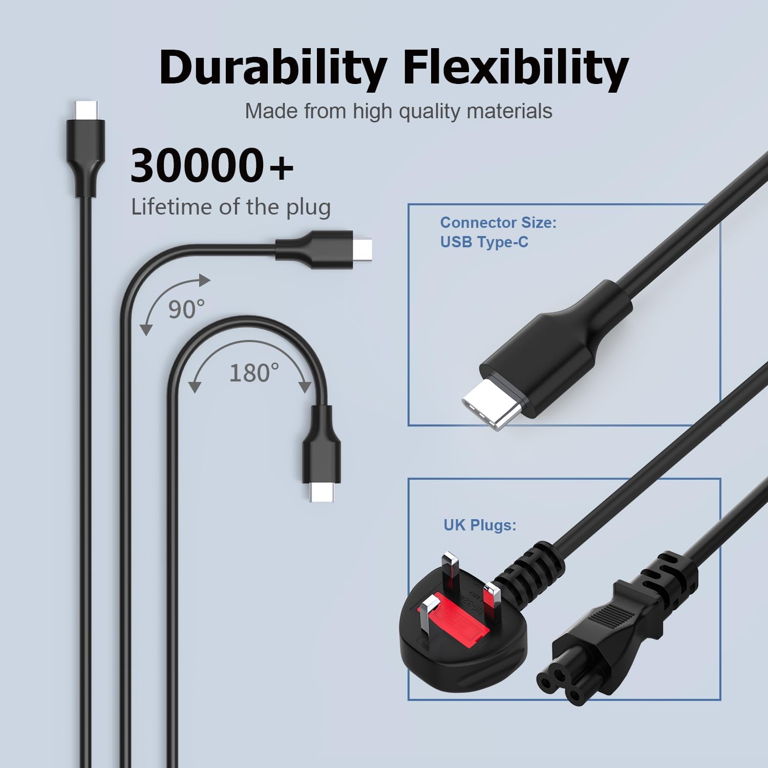 Thumbnail 2 de 45W USB C Laptop Charger for Chromebook