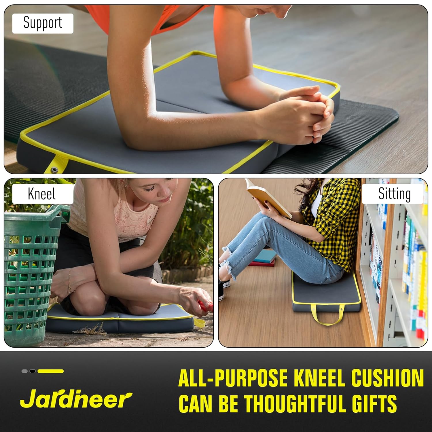 Detalle de Jardineer Garden Kneeling Pad: 5.5cm Extra Thick Lightweight Folding Kneeling Mat