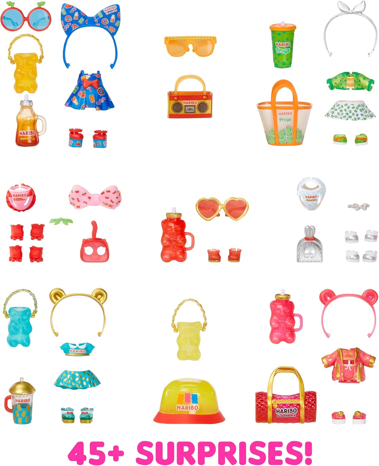 Detalle de L.O.L. Surprise! Loves Mini Sweets X HARIBO Party Pack – zestaw 9 lalek
