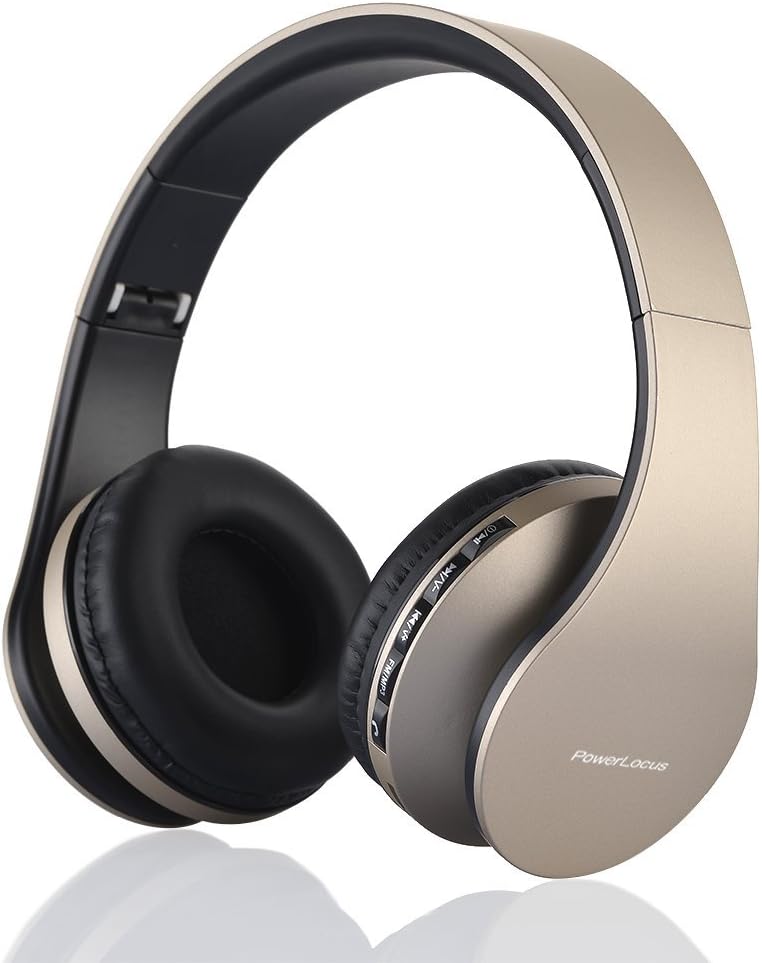 Detalle de PowerLocus Bluetooth Headphones Over Ear with Foldable Design and Multi-Mode Playback