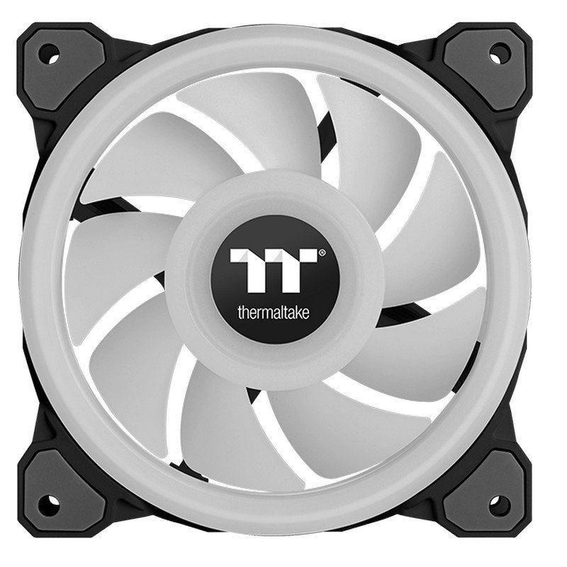 Detalle 2 de Thermaltake Riing Quad 12 RGB Radiator Pack 3 Ventiladores Edición Premium Negro