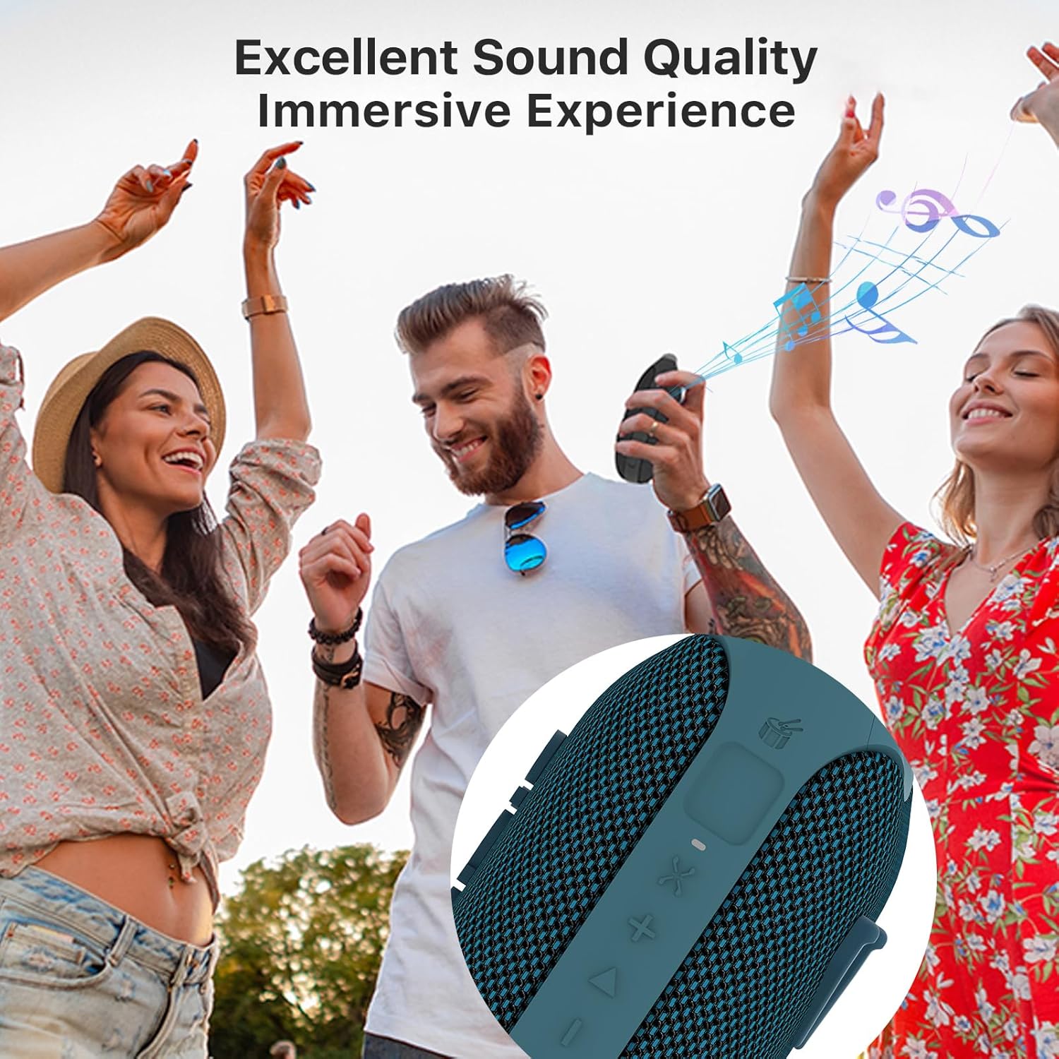 Thumbnail 5 de NOBIS Clip N1: Portable Bluetooth Speaker with App, Beat Mode and IP68 Protection