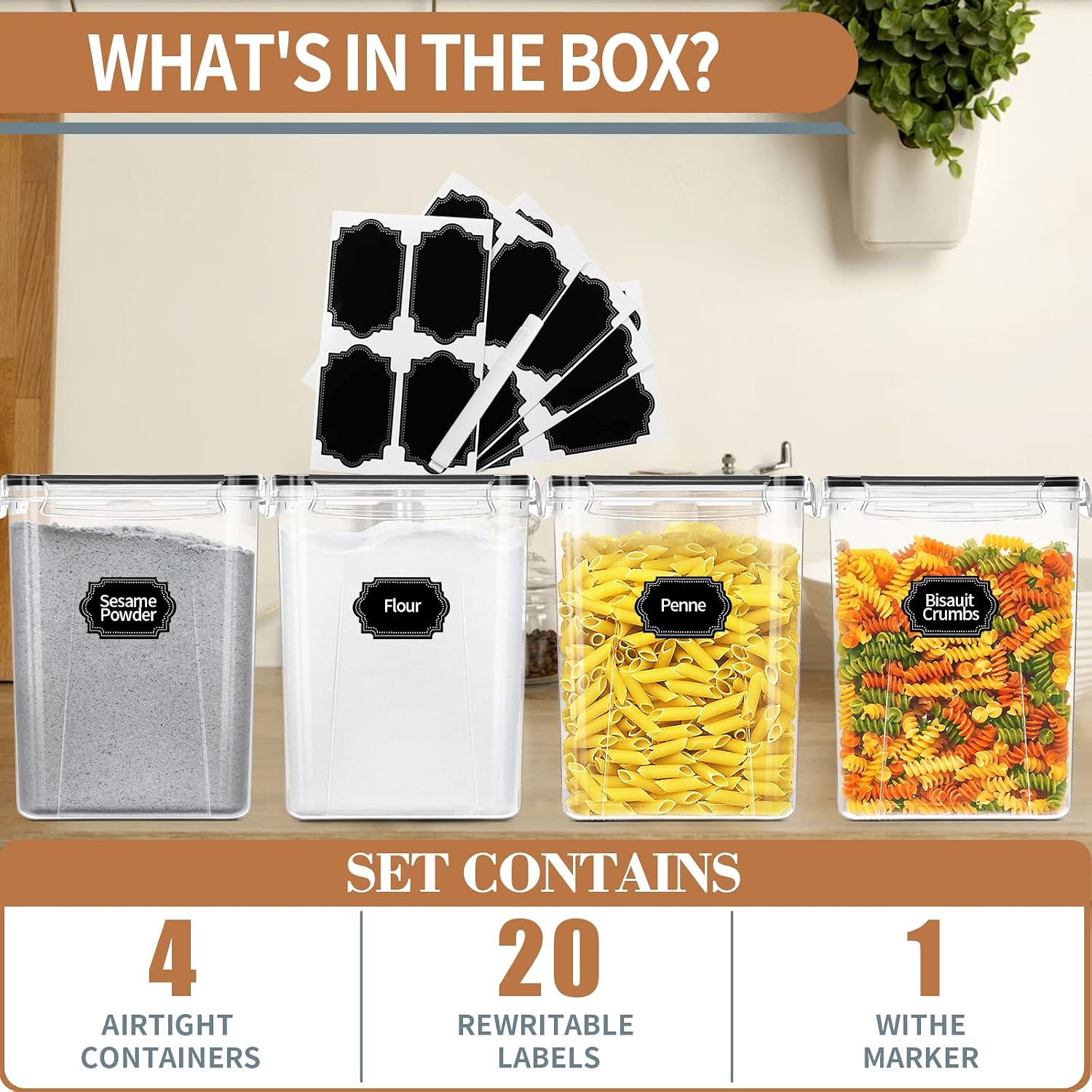 Detalle de PRAKI food storage containers 5.2L