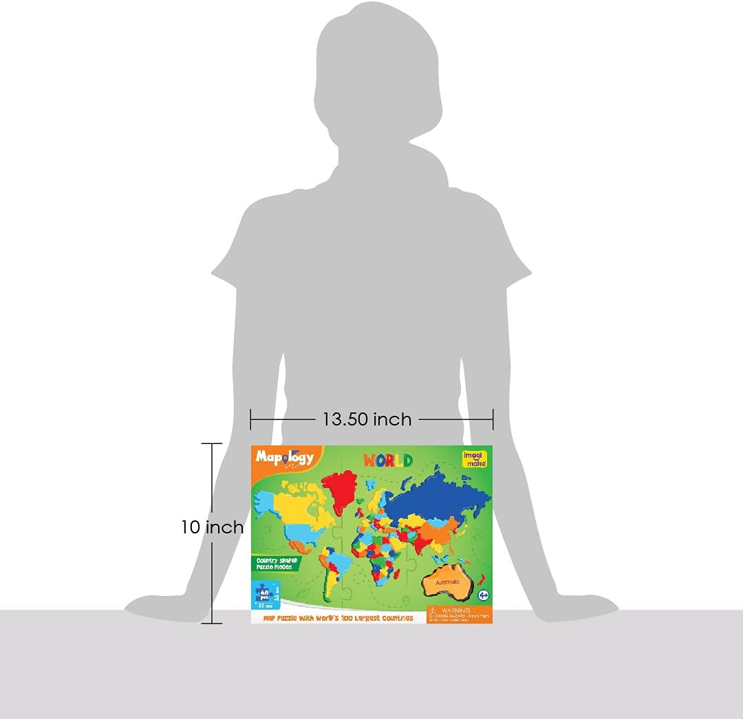 Thumbnail 5 de Imagimake Mapology World – Jigsaw World Map Puzzle for Kids