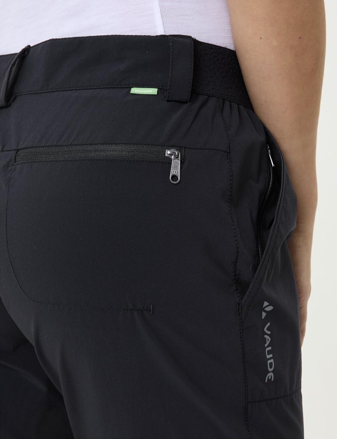 Detalle de VAUDE Damen Trekkinghose Women’s Farley Stretch Zip Pants II – mit herausnehmbaren Beinteilen