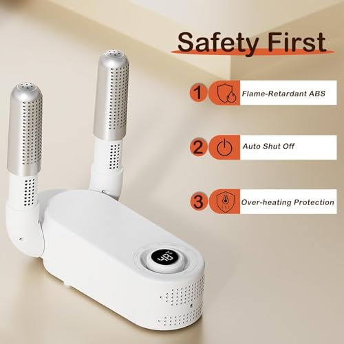 Detalle de YUET Boot Dryer, Shoe & Glove Dryer with Heat Blower — Portable, Foldable 360° Drying