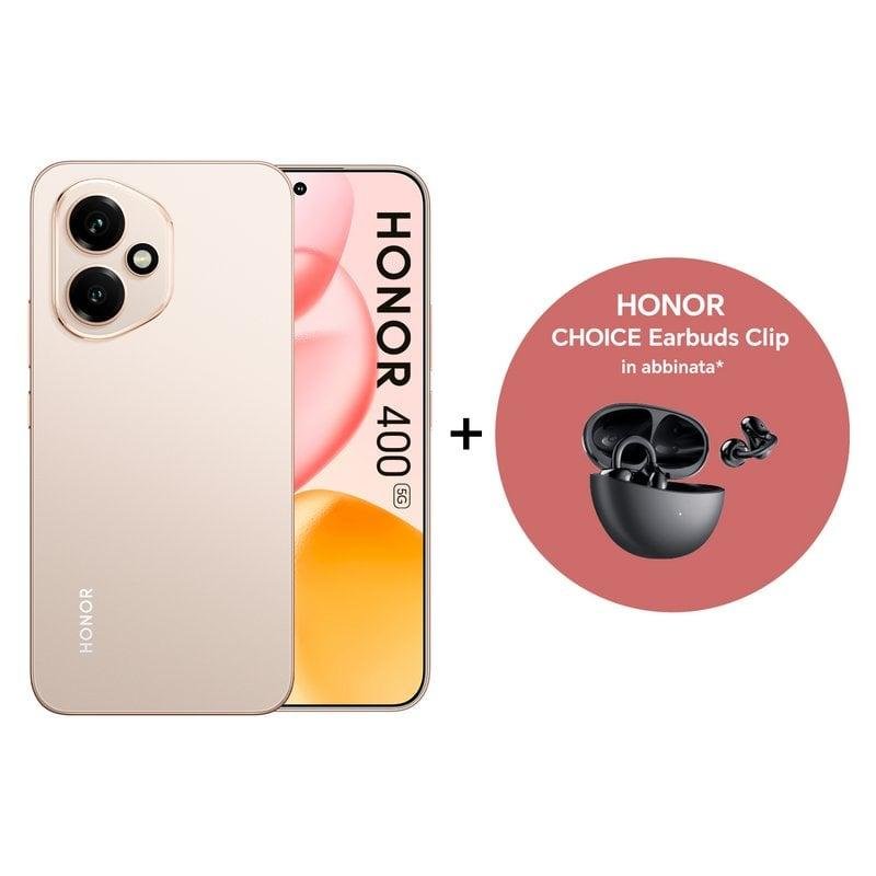 Detalle 2 de Honor 400 5G 8GB/512GB, 6.55" AMOLED, cámara 200 MP, Dual SIM, Oro | Auriculares EAR Clip
