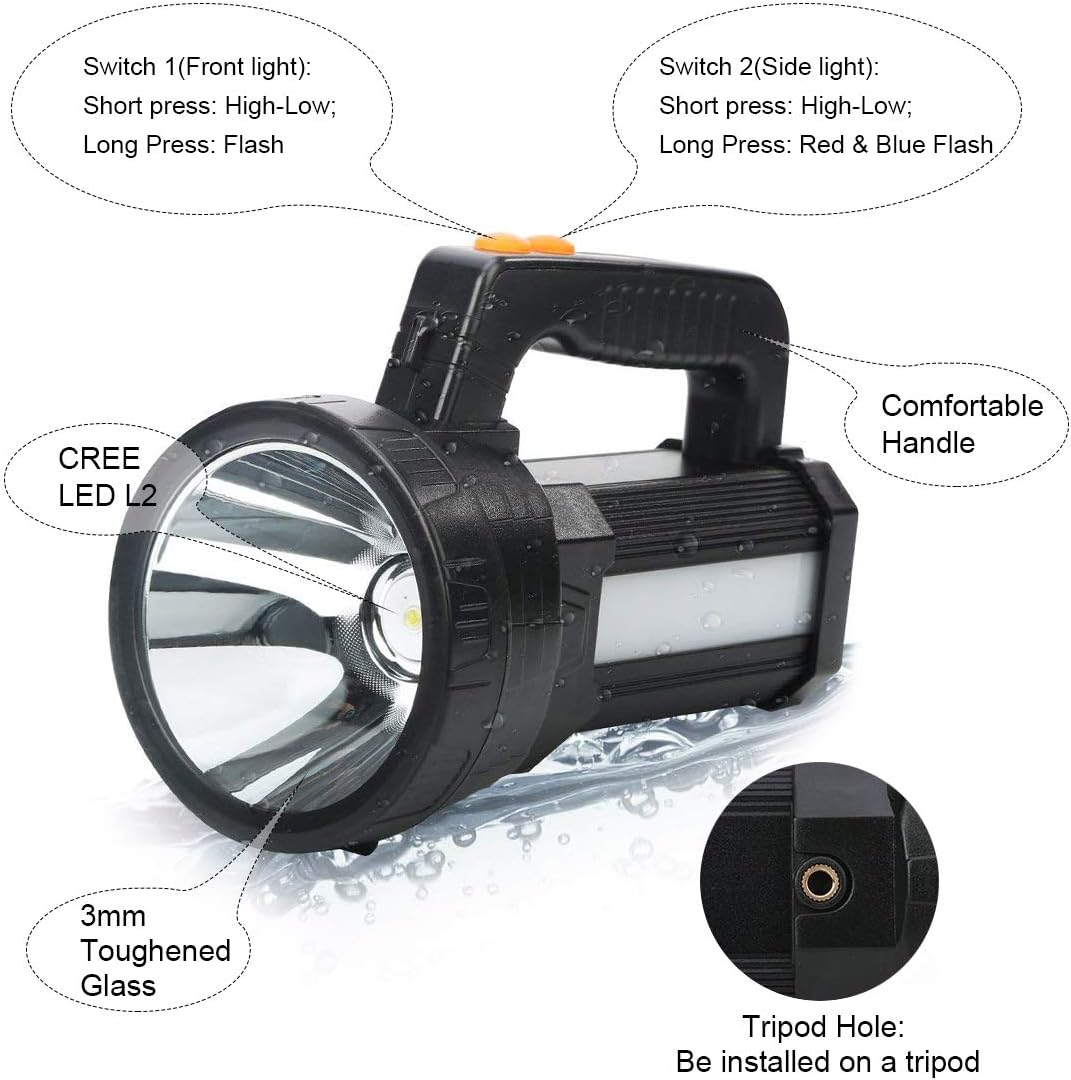 Thumbnail 5 de ERAY 9600mAh 10000 Lumen Rechargeable Torch