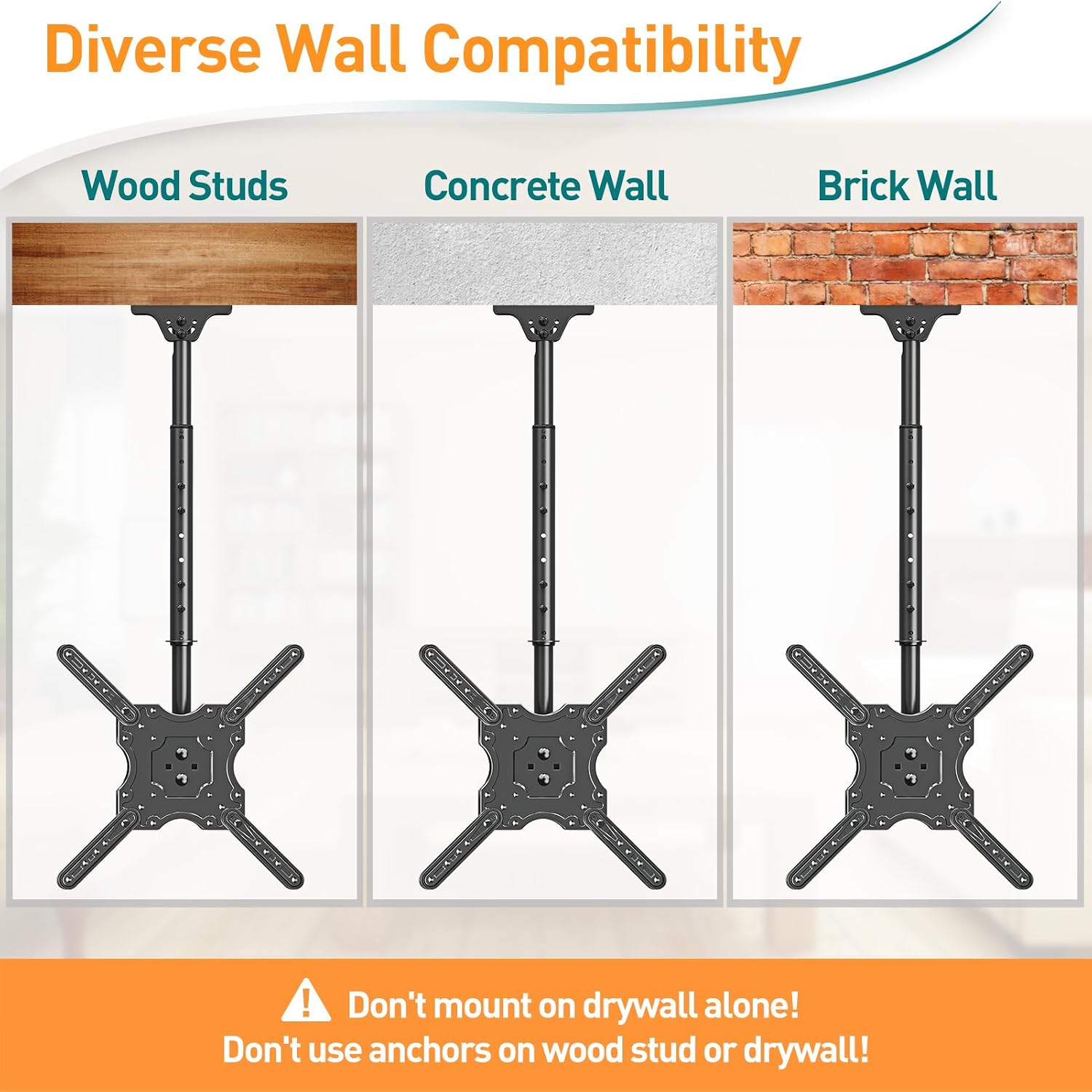 Thumbnail 6 de ELIVED Ceiling TV Bracket 1M height