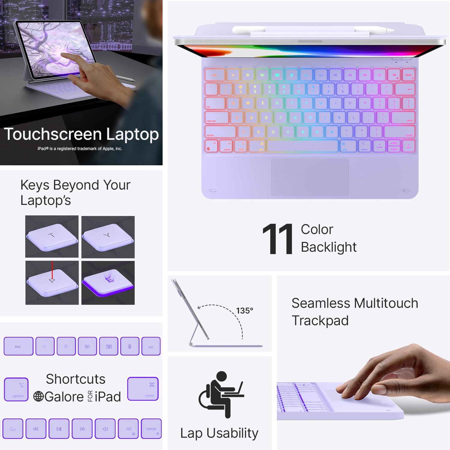 Detalle de typecase Magnetic Keyboard Case for iPad Air 13-inch