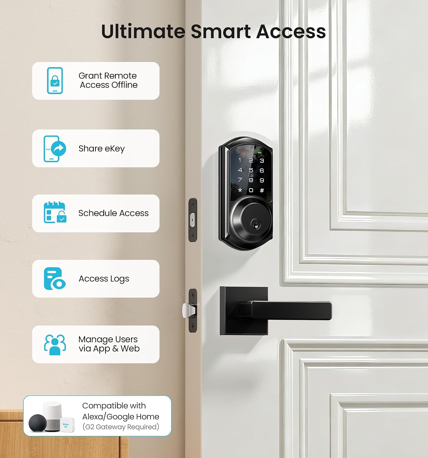 Detalle de Veise smart deadbolt lock VE06-L