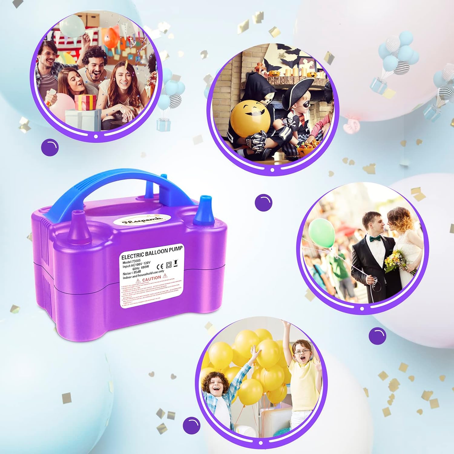 Thumbnail 1 de FLSEPAMB Electric Balloon Pump 3s dual nozzle 📦