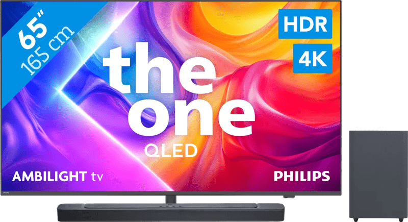 Detalle de Philips PUS9000 65 Zoll QLED 4K mit JBL Bar 2.1