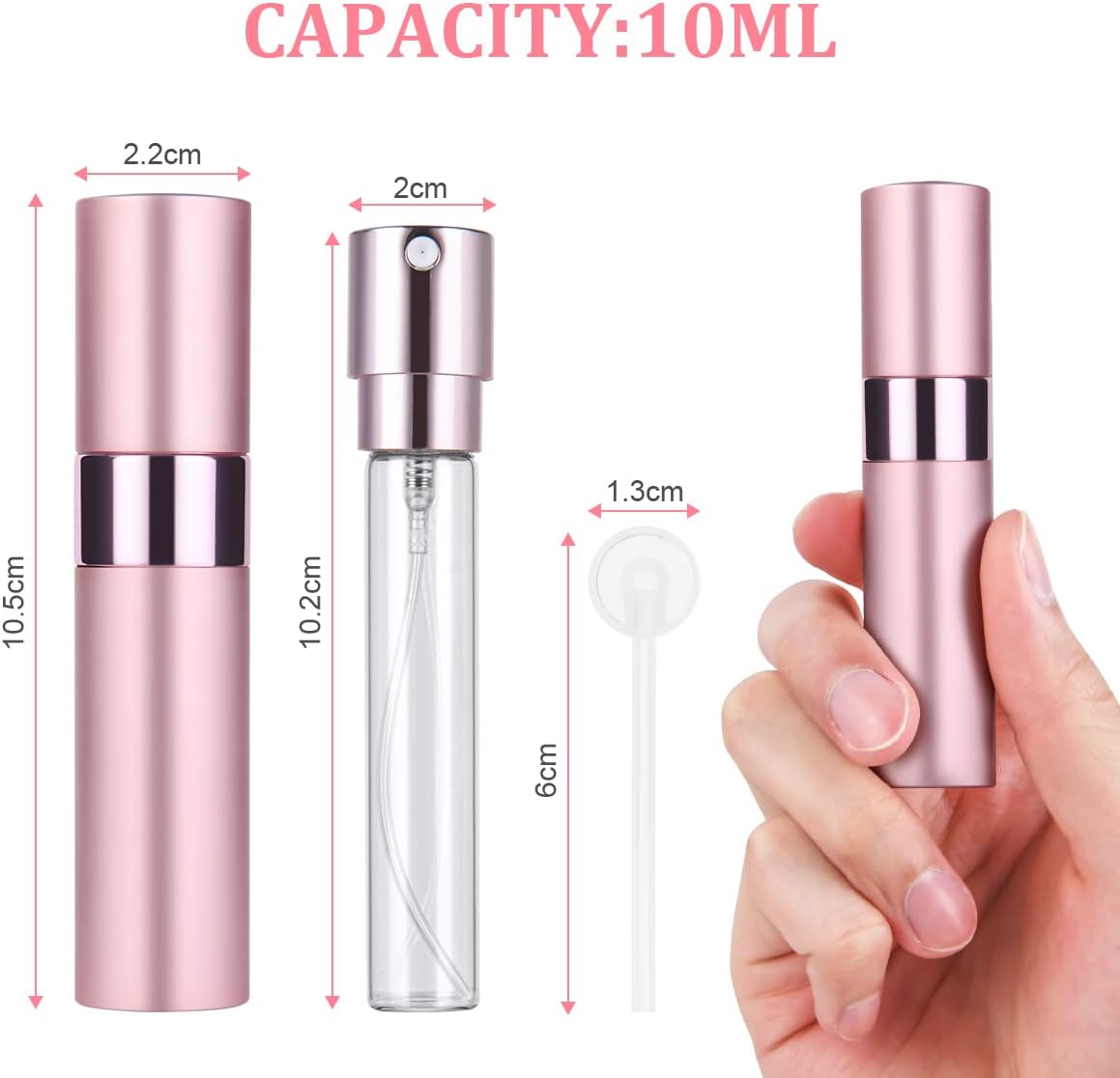 Detalle 2 de ACWOO Atomizzatori profumo 3 pezzi 10 ml