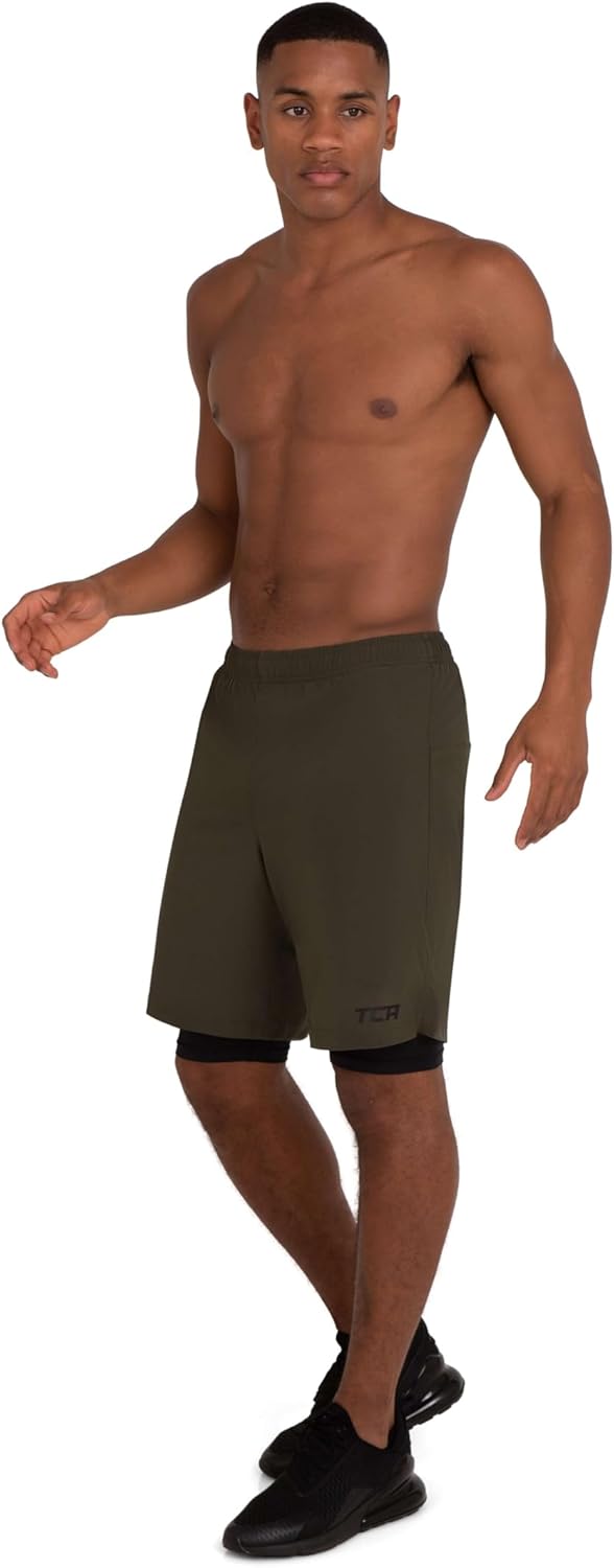 Thumbnail 4 de TCA Ultra Pantaloncini Uomo Sportivi 2 in 1 da Corsa con Tasca a Chiusura Zip